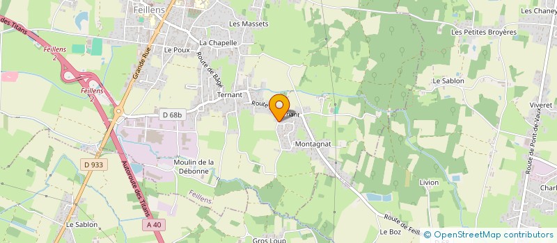 localisation de l'entreprise MONSIEUR KEVIN GIRARD  FEILLENS