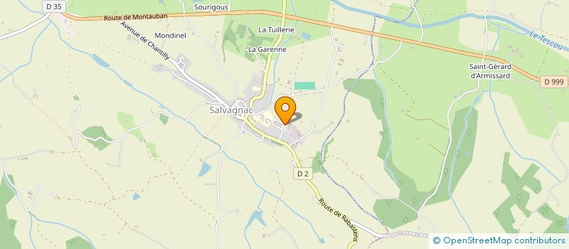 localisation de l'entreprise MONSIEUR KEVIN GIRET  SALVAGNAC