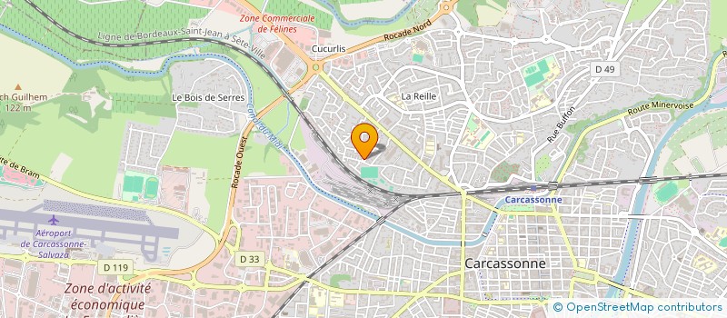 localisation de l'entreprise MONSIEUR KEVIN GJORGJEVIK  CARCASSONNE