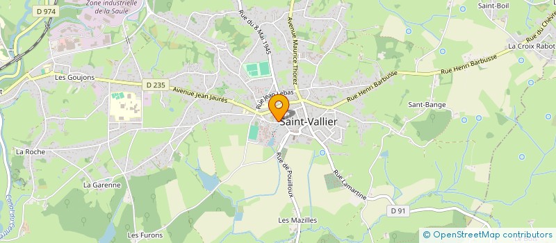 localisation de l'entreprise MONSIEUR KEVIN GODILLON  SAINT-VALLIER