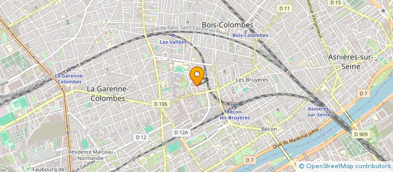 localisation de l'entreprise MONSIEUR KEVIN GOMES PEREIRA à BOIS-COLOMBES