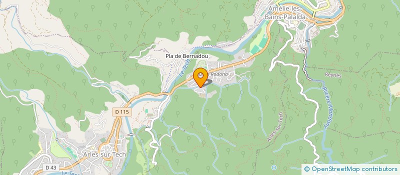 localisation de l'entreprise MONSIEUR KEVIN GORIN  ARLES-SUR-TECH