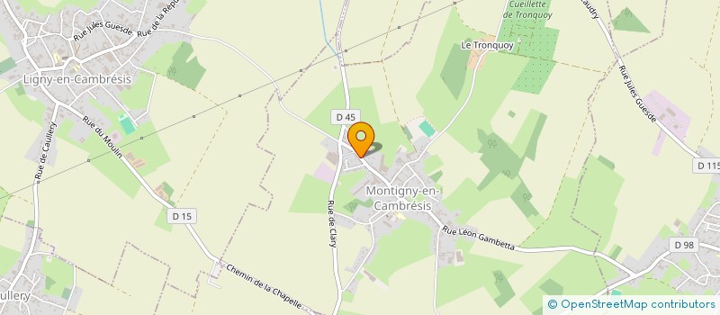 localisation de l'entreprise MONSIEUR KEVIN GOSSE à MONTIGNY-EN-CAMBRESIS