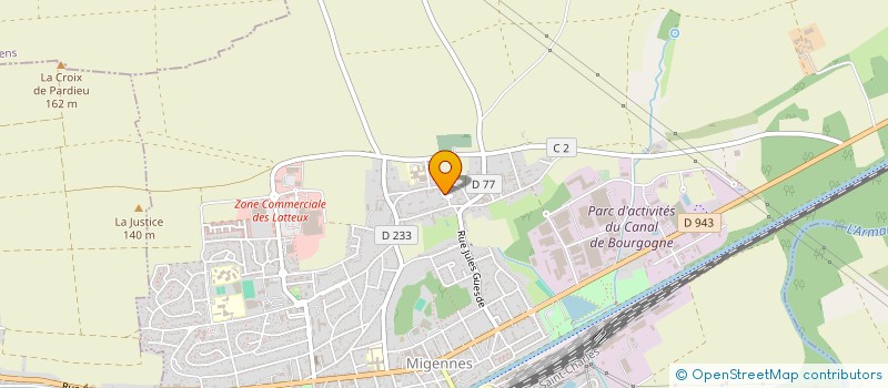 localisation de l'entreprise MONSIEUR KEVIN GOSSET  MIGENNES