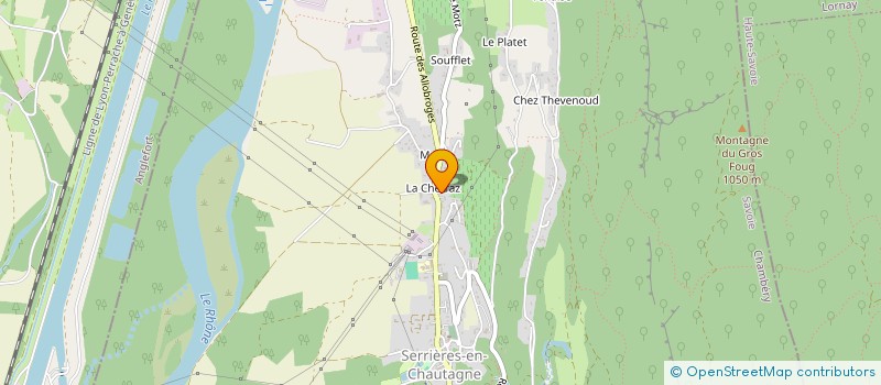 localisation de l'entreprise MONSIEUR KEVIN GOUBEL à SERRIERES-EN-CHAUTAGNE