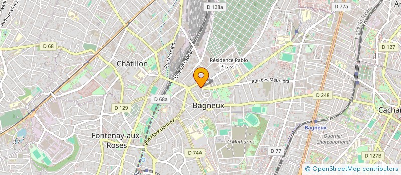 localisation de l'entreprise MONSIEUR KEVIN GOUILLIEUX à BAGNEUX