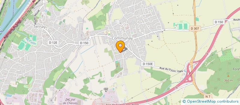 localisation de l'entreprise MONSIEUR KEVIN GOUJON  COMMUNAY