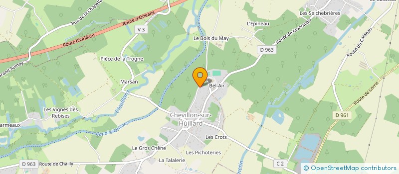 localisation de l'entreprise MONSIEUR KEVIN GOUJON à CHEVILLON-SUR-HUILLARD