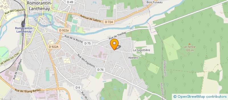 localisation de l'entreprise MONSIEUR KEVIN GOULET à ROMORANTIN-LANTHENAY
