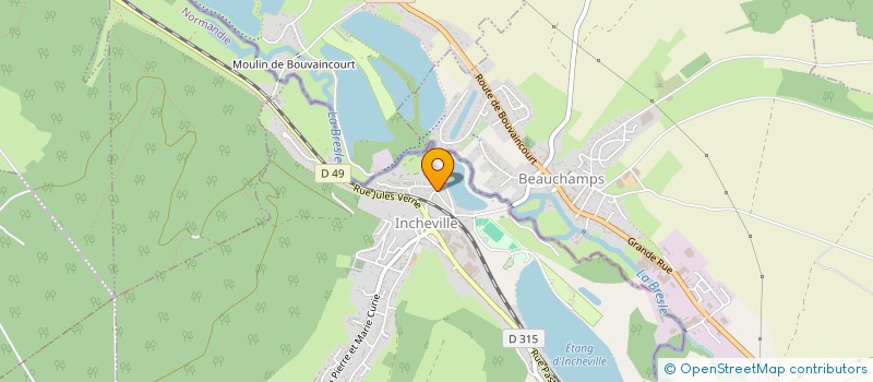 localisation de l'entreprise MONSIEUR KEVIN GOUVERNET  INCHEVILLE