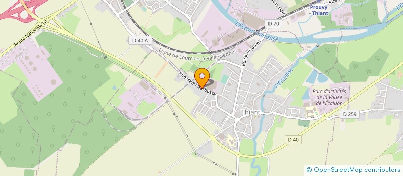 localisation de l'entreprise MONSIEUR KEVIN GRATTEPANCHE  THIANT