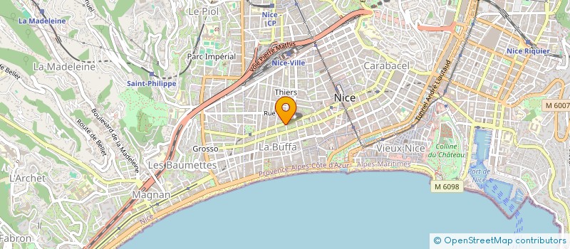 localisation de l'entreprise MONSIEUR KEVIN GRAZIANI  NICE