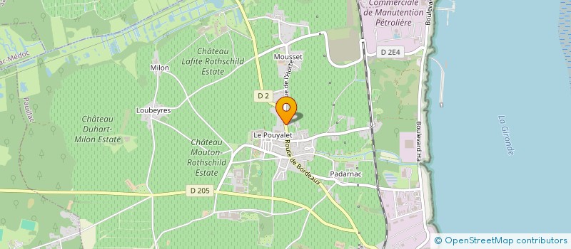 localisation de l'entreprise MONSIEUR KEVIN GROS  PAUILLAC