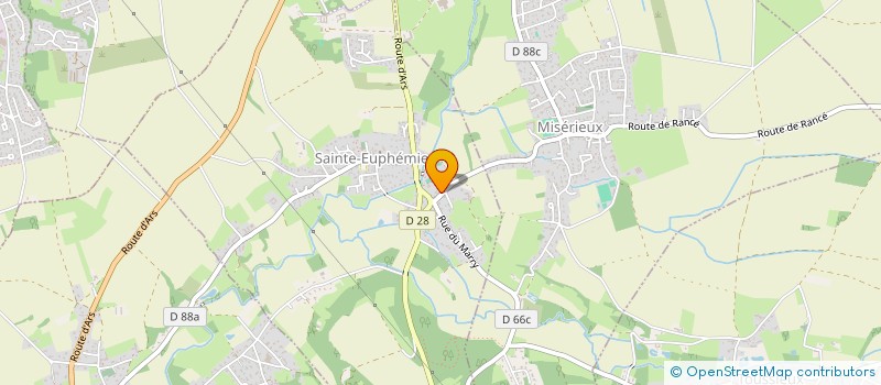 localisation de l'entreprise MONSIEUR KEVIN GROS  SAINTE-EUPHEMIE