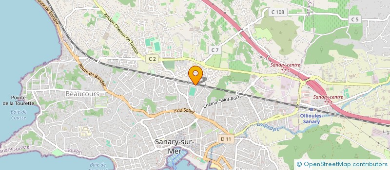 localisation de l'entreprise MONSIEUR KEVIN GROSBOIS  SANARY-SUR-MER