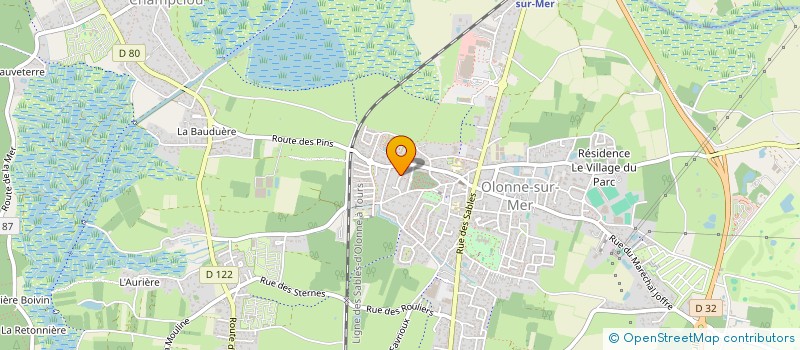 localisation de l'entreprise MONSIEUR KEVIN GROSJEAN  LES SABLES D'OLONNE