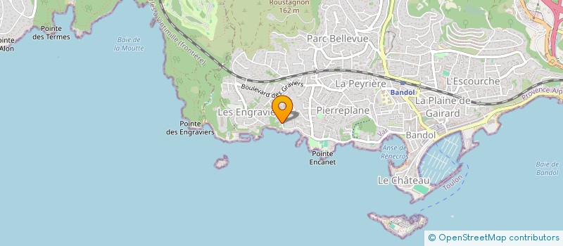 localisation de l'entreprise MONSIEUR KEVIN GROSJEAN  BANDOL