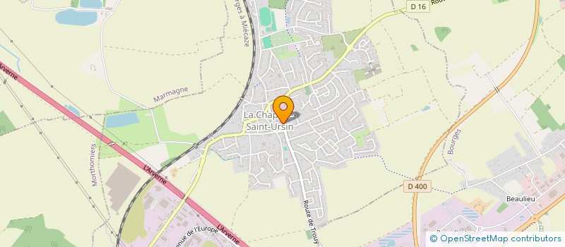 localisation de l'entreprise MONSIEUR KEVIN GROSJEAN  LA CHAPELLE-SAINT-URSIN