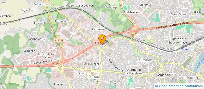 localisation de l'entreprise MONSIEUR KEVIN GUEGAN à VANNES
