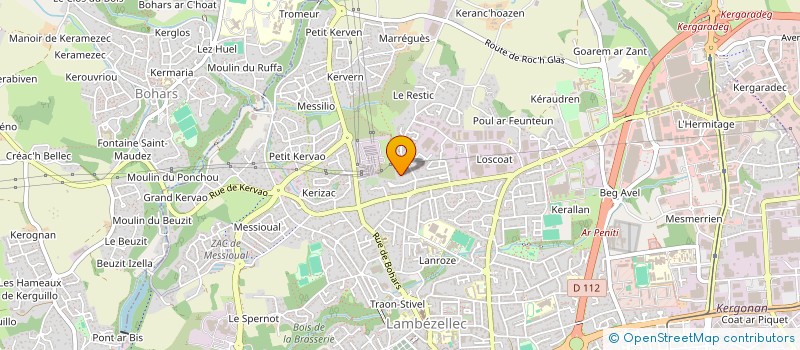 localisation de l'entreprise MONSIEUR KEVIN GUENEGAN à BREST