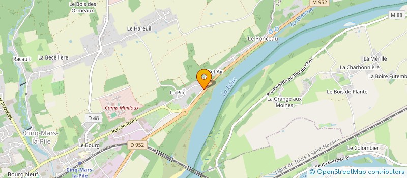 localisation de l'entreprise MONSIEUR KEVIN GUERINEAU  CINQ-MARS-LA-PILE