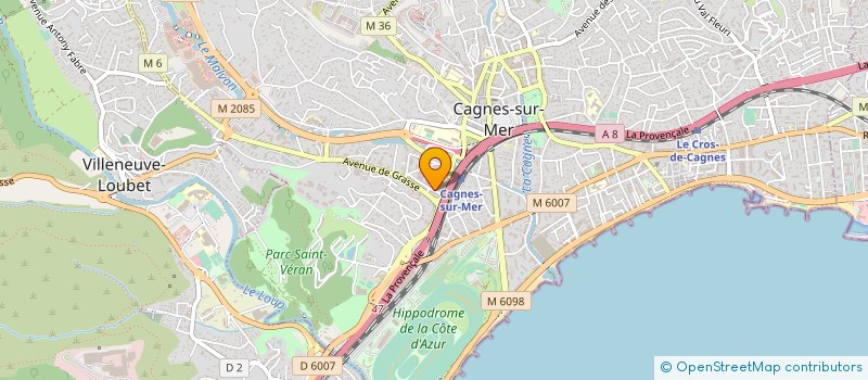 localisation de l'entreprise MONSIEUR KEVIN GUERRIN à CAGNES-SUR-MER