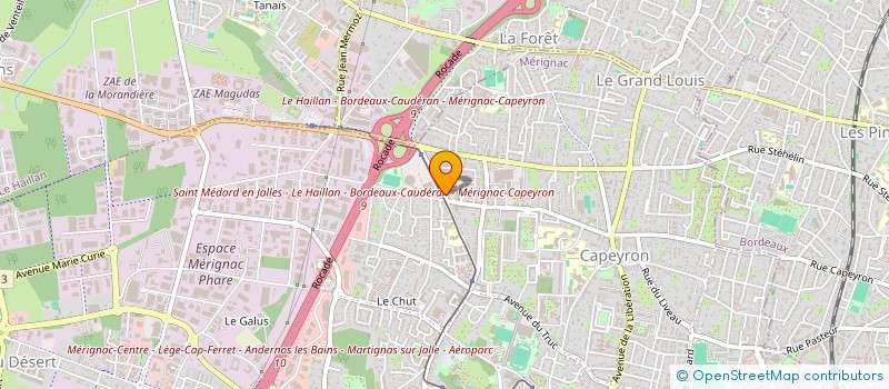 localisation de l'entreprise MONSIEUR KEVIN GUILLEMINOT  MERIGNAC