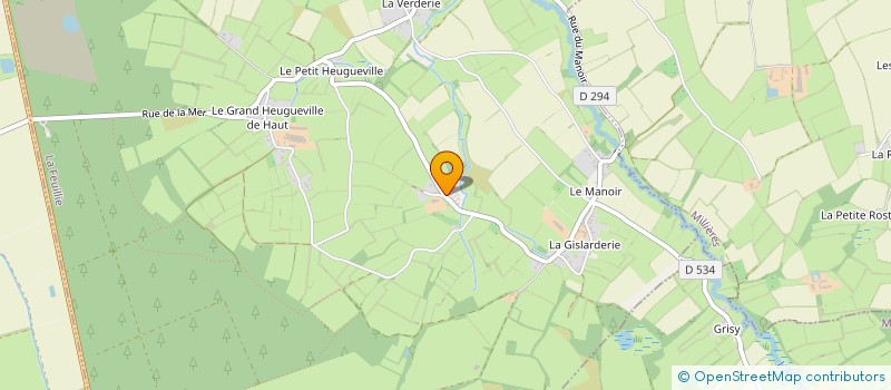 localisation de l'entreprise MONSIEUR KEVIN GUILLON à LA FEUILLIE