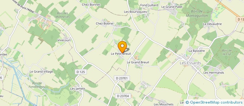 localisation de l'entreprise MONSIEUR KEVIN GUILLON  LES ESSARDS