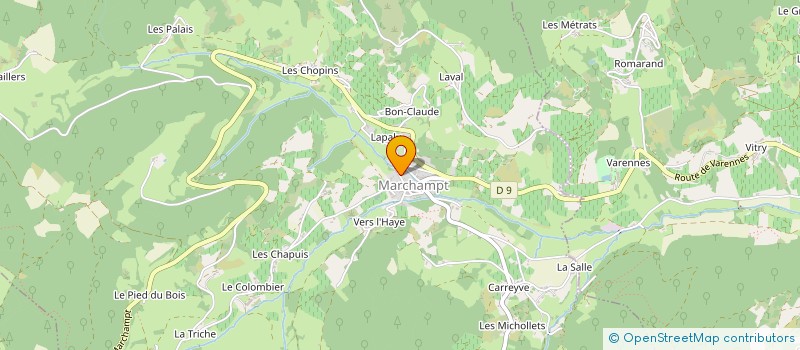 localisation de l'entreprise MONSIEUR KEVIN GUILLOTTE  MARCHAMPT