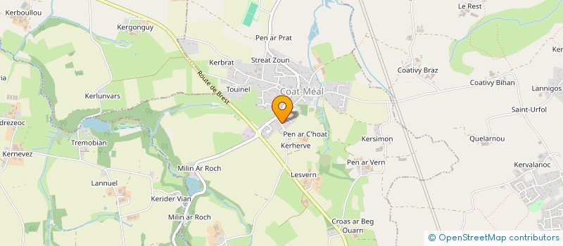 localisation de l'entreprise MONSIEUR KEVIN GUILLOU  COAT-MEAL