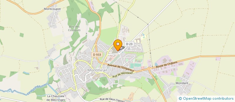 localisation de l'entreprise MONSIEUR KEVIN GUILLOUX  MONTMIRAIL