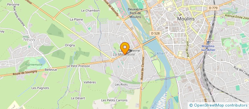 localisation de l'entreprise MONSIEUR KEVIN GUINET  MOULINS