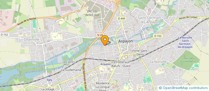 localisation de l'entreprise MONSIEUR KEVIN GUYOT  ARPAJON