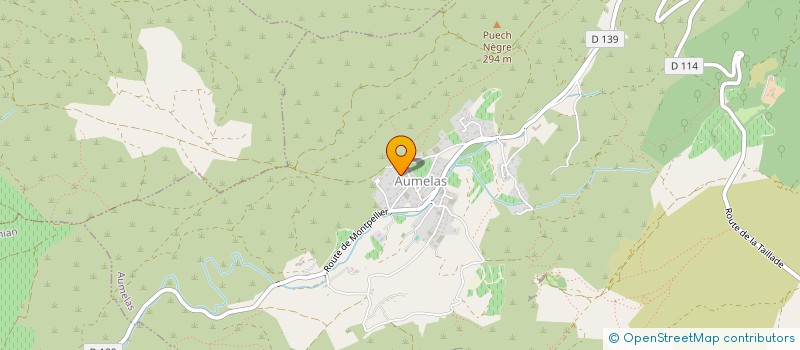 localisation de l'entreprise MONSIEUR KEVIN HAMMER  AUMELAS