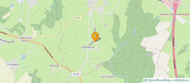 localisation de l'entreprise MONSIEUR KEVIN HEBRARD  CHAMPS