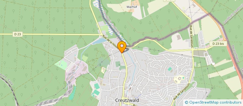 localisation de l'entreprise MONSIEUR KEVIN HENRY  CREUTZWALD