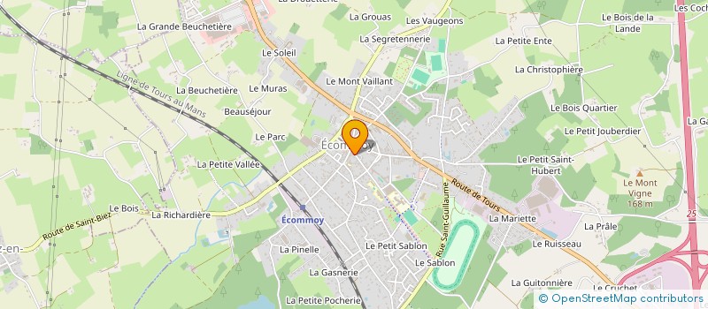 localisation de l'entreprise MONSIEUR KEVIN HERISSON  ECOMMOY