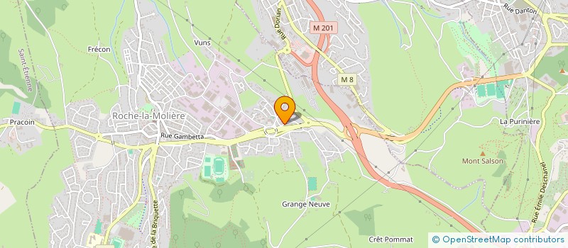 localisation de l'entreprise MONSIEUR KEVIN HERNANDEZ  ROCHE-LA-MOLIERE