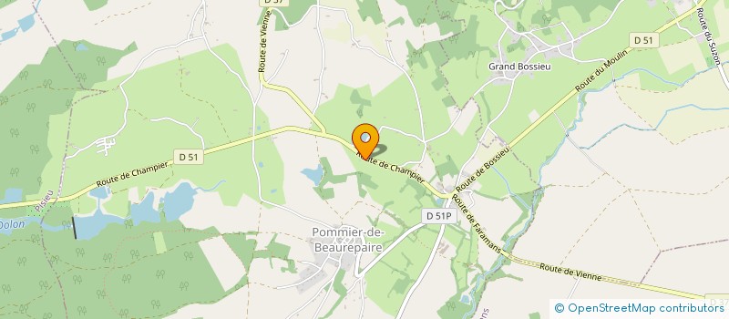 localisation de l'entreprise MONSIEUR KEVIN HERNANDEZ  POMMIER-DE-BEAUREPAIRE