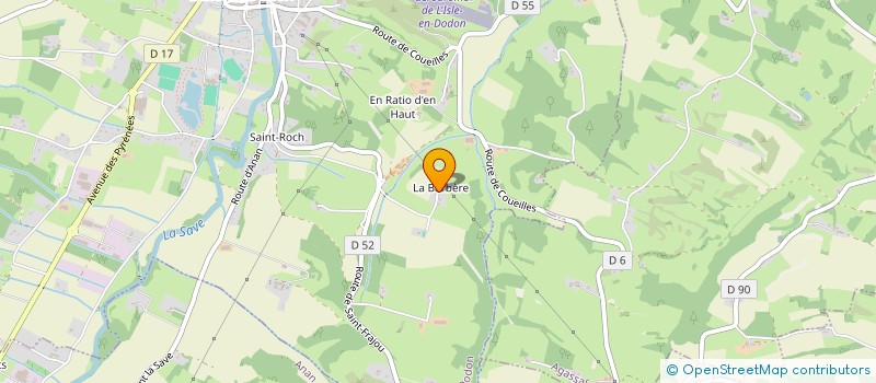 localisation de l'entreprise MONSIEUR KEVIN HINGANT  L'ISLE-EN-DODON