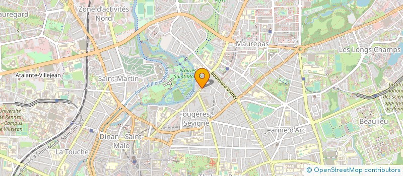 localisation de l'entreprise MONSIEUR KEVIN HIPEAUX à RENNES
