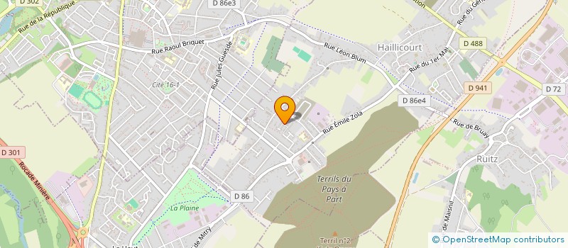 localisation de l'entreprise MONSIEUR KEVIN HOC  HAILLICOURT