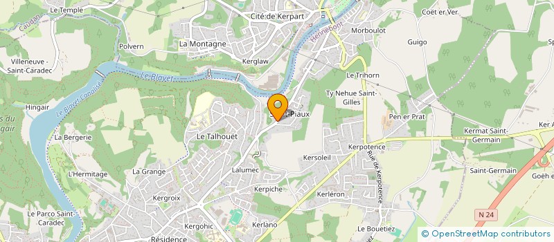 localisation de l'entreprise MONSIEUR KEVIN HOFF  HENNEBONT