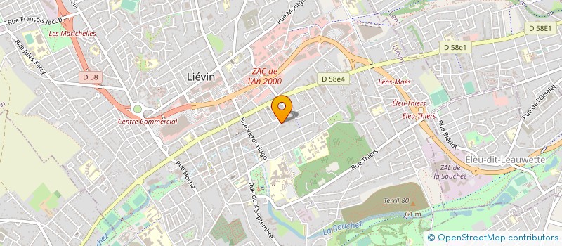 localisation de l'entreprise MONSIEUR KEVIN HORN à LIEVIN