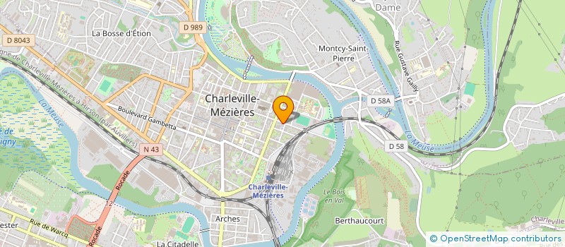 localisation de l'entreprise MONSIEUR KEVIN HOSSELET  CHARLEVILLE-MEZIERES