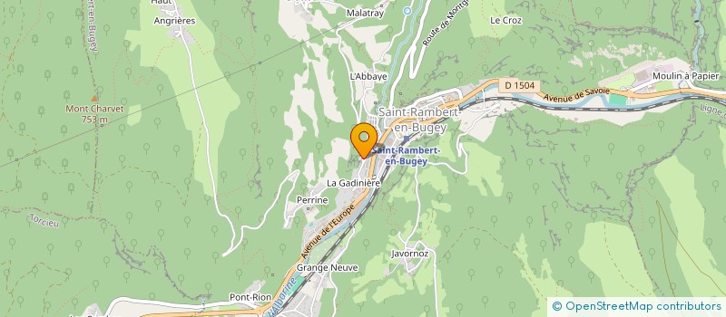 localisation de l'entreprise MONSIEUR KEVIN HOTON  SAINT-RAMBERT-EN-BUGEY