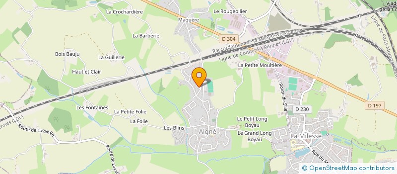 localisation de l'entreprise MONSIEUR KEVIN HUET  AIGNE