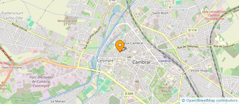 localisation de l'entreprise MONSIEUR KEVIN HUET  CAMBRAI