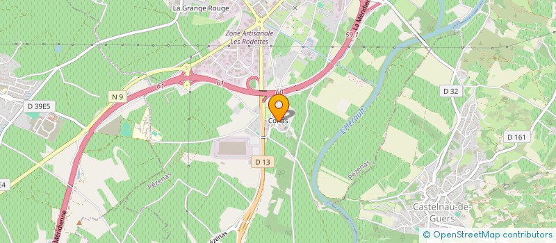 localisation de l'entreprise MONSIEUR KEVIN HUIN  PEZENAS